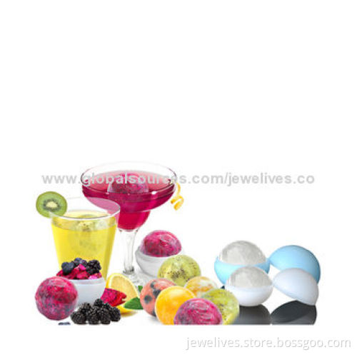 Flexible Silicone Ice Round, Melts Slower in Drinks